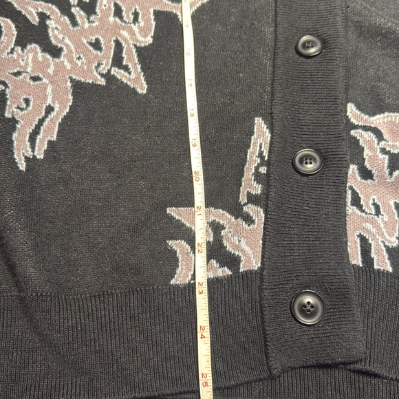 SWIXXZ Cardigan Sweater, 5 Buttons, Design Front and on the Back. Size S. - Picture 9 of 9